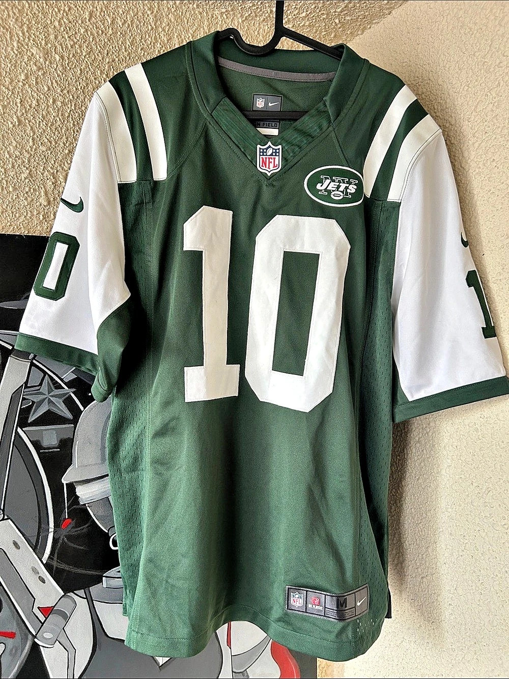 Nike Santonio Holmes New York Jets Nike On Field Jersey Green & White Medium